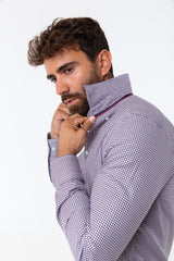 Camisa Vichy Oxford Burdeos