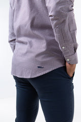 Camisa Vichy Oxford Burdeos