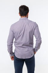 Camisa Vichy Oxford Burdeos