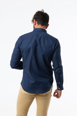 Camisa Oxford Marino