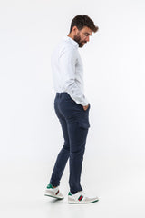 Pantalón Cargo Slim Marino