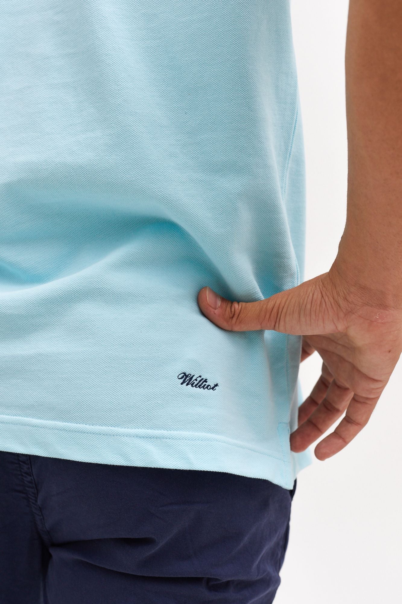 Polo Garment Dyed Turquesa