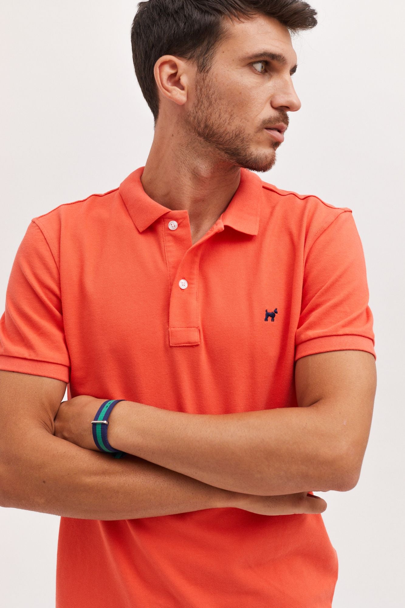 Polo Garment Dyed Coral