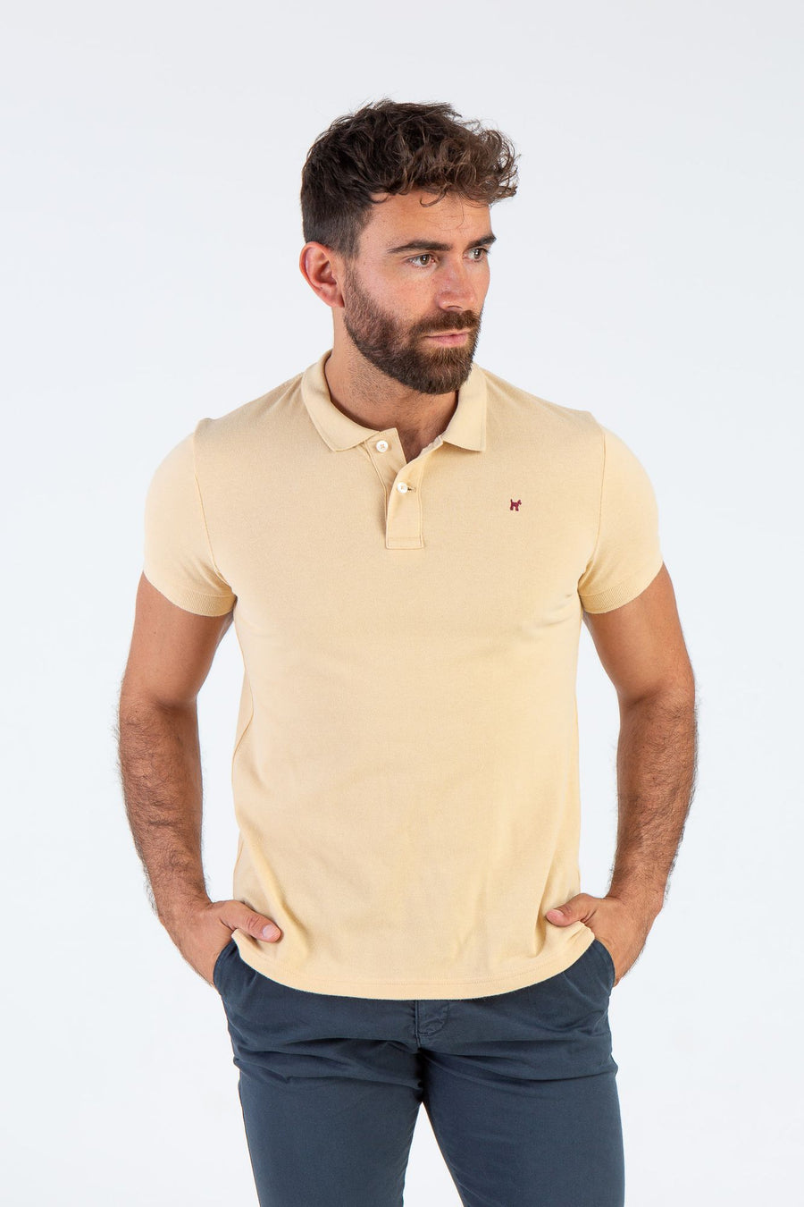 Polo Garment Dyed Beige
