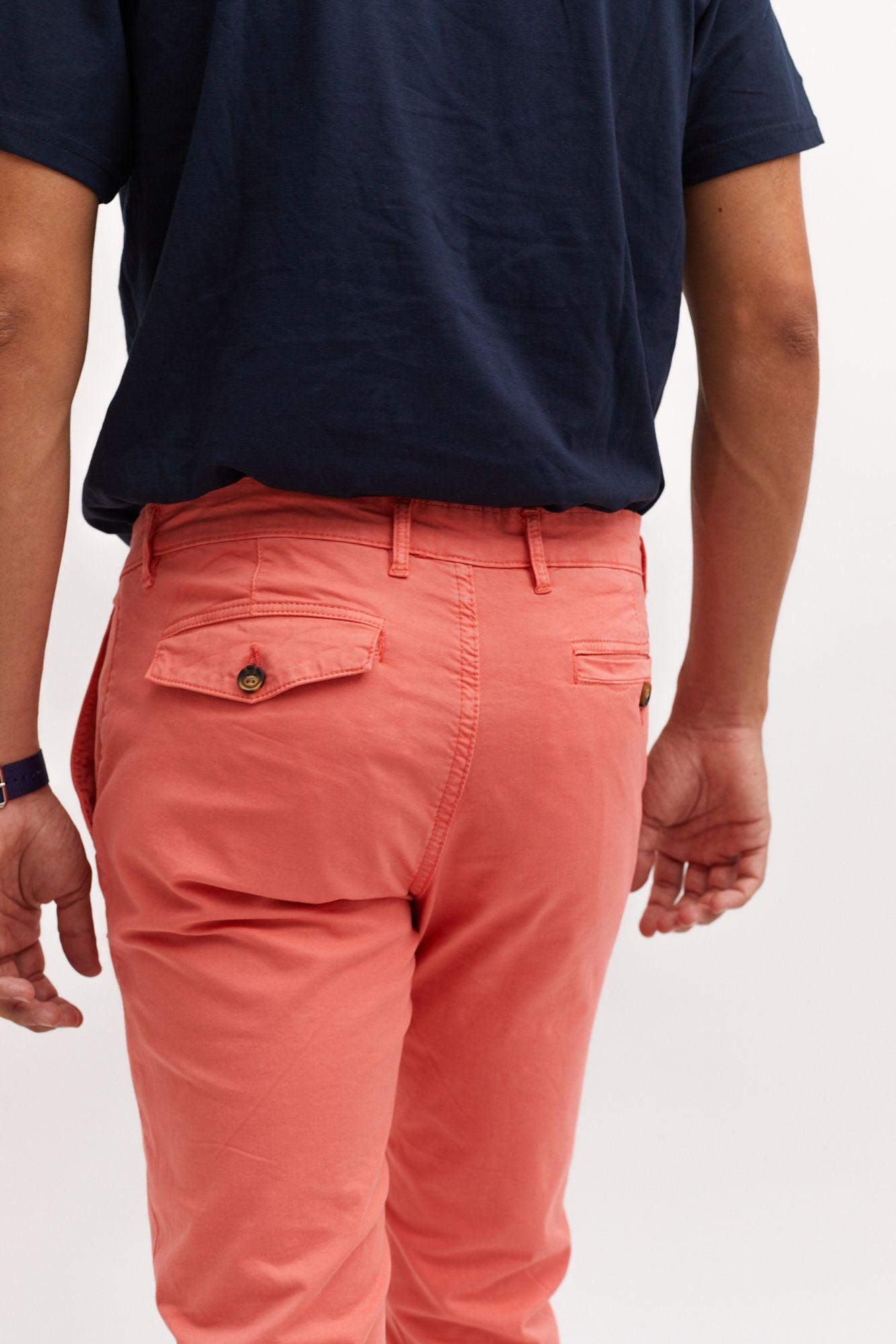 Pantalón Chino Slim Coral