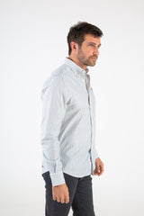 Camisa Raya Fina Oxford Verde Botella Slim Fit