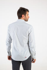 Camisa Raya Fina Oxford Verde Botella Slim Fit