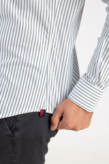 Camisa Raya Fina Oxford Verde Botella Slim Fit