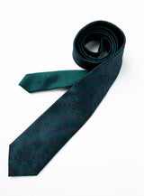 Corbata Estampado Marino Verde Botella