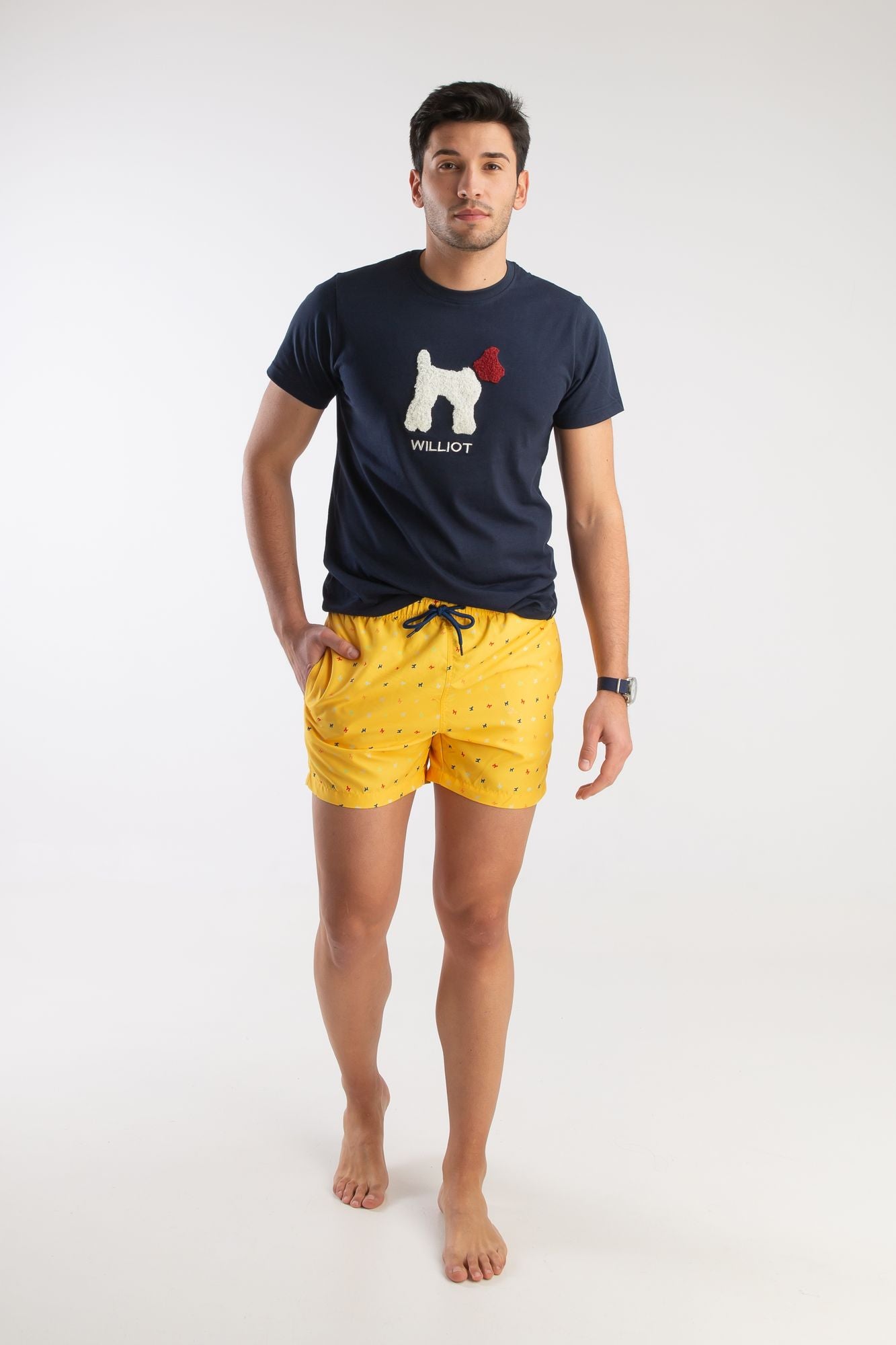 Bañador Multiperro Amarillo