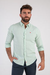 Camisa Lino Verde Agua