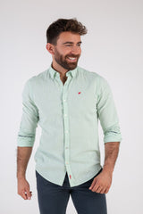 Camisa Lino Verde Agua
