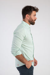 Camisa Lino Verde Agua