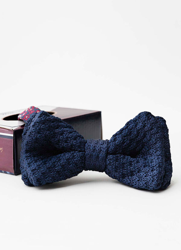 Pajarita Punto Tricot Marino