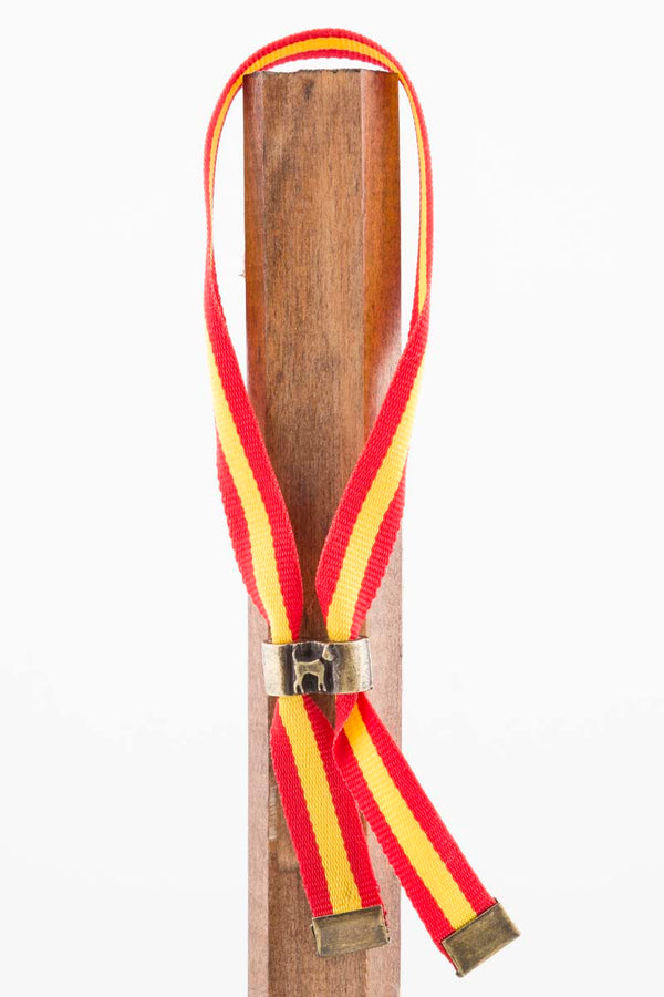Pulsera Cinta Raya Amarillo Rojo