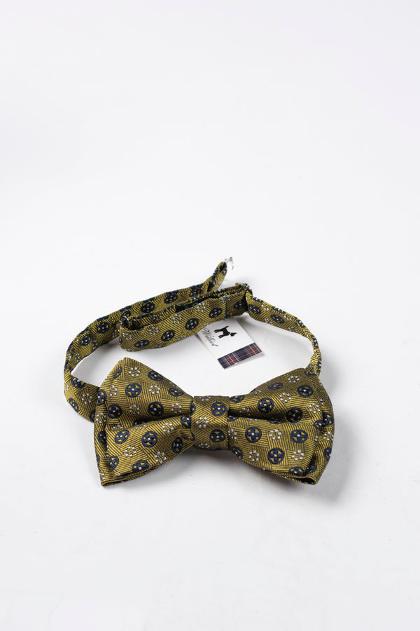 Pajarita Oliva con Estampado