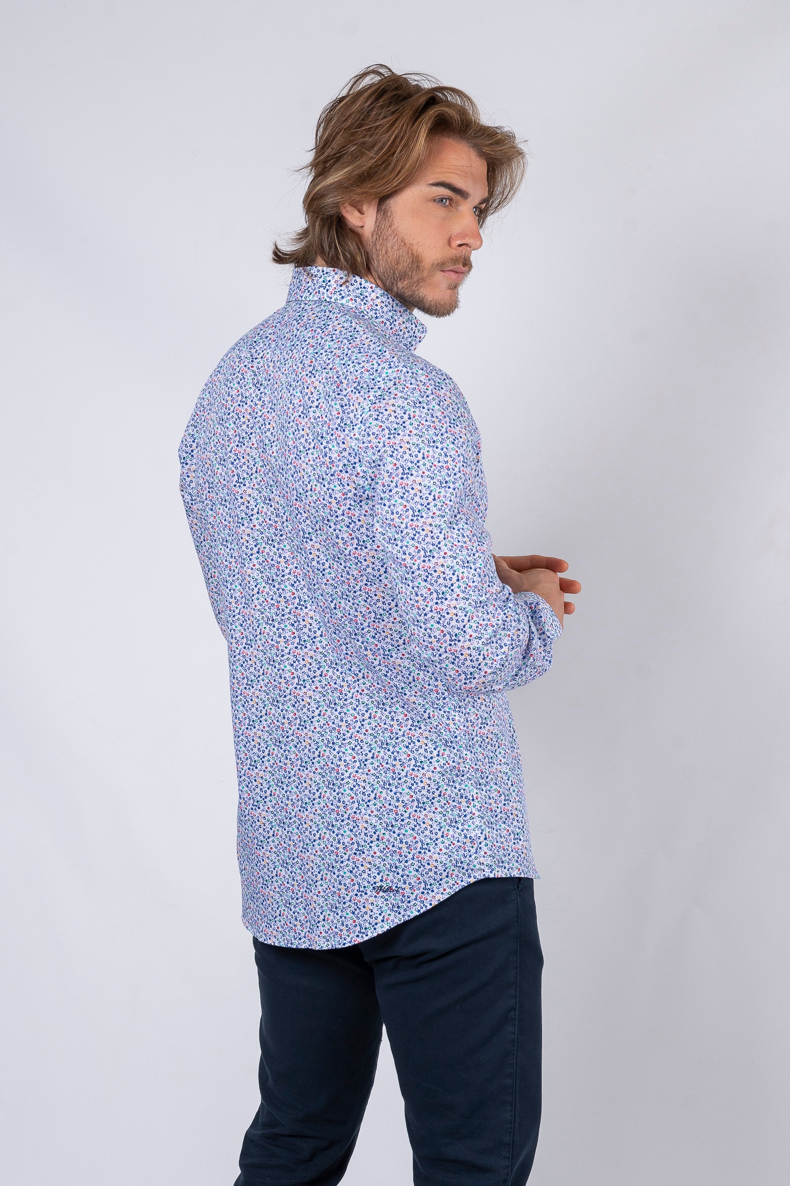 Camisa Sport Estampado Flor